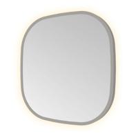 Hotbath &More Mirrors Contour LED Badkamerspiegel - Figuur - 40 x 40 cm - Geborsteld Gunmetal