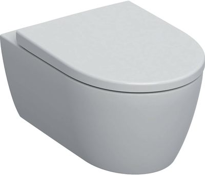 Geberit iCon randloos vuilafstotend hangtoilet met toiletbril wit