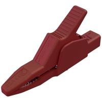 SKS Hirschmann AK 2 B 2540 I rt Veiligheids-krokodilklem Steekaansluiting 4 mm CAT II 1000 V Rood