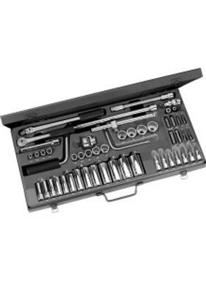 Facom set 3/8&apos; van korte en lange 12-kantdoppen van 1/4" tot 1" en bits - J.450U