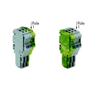 WAGO 2020-103/000-036 Connector, female Grijs, Groen, Geel 50 stuk(s)