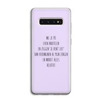 Relatief: Samsung Galaxy S10 4G Transparant Hoesje