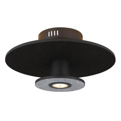 Globo Zwarte plafondlampCarter Ø 38cm met vilt - 15647SD