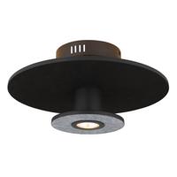 Globo Zwarte plafondlampCarter Ø 38cm met vilt - 15647SD