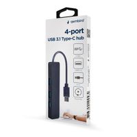 Gembird Gmb Hub Usb-c 4-poorts U3p4-01 Gembird Gmb Hub Usb-c 4-poorts U3p4-01