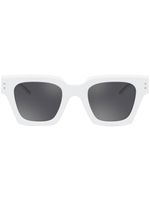 Dolce & Gabbana Eyewear lunettes de soleil Icon à monture en D - Blanc