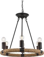 Globo Landelijk kroonluchterUlleu Ø 50cm met touw - 69029-6