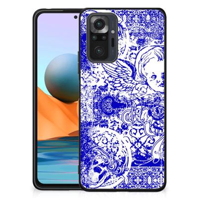 Telefoonhoesje Xiaomi Redmi Note 10 Pro Angel Skull Blauw