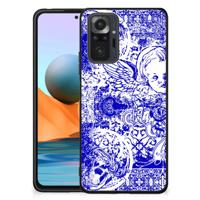 Telefoonhoesje Xiaomi Redmi Note 10 Pro Angel Skull Blauw