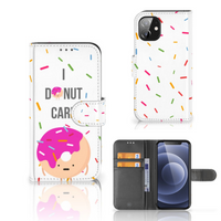 Apple iPhone 12 Mini Book Cover Donut Roze - thumbnail