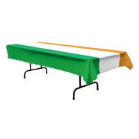 Ierland tafelkleed - groen/wit/oranje - 137 x 275 cm - Ierse vlag thema