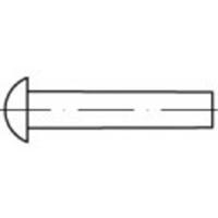 TOOLCRAFT TO-5448405 Halfronde klinknagel 6 mm Messing 250 stuk(s)