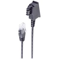 Shiverpeaks DSL Aansluitkabel [1x Telefoonstekker Duitsland (TAE-F) - 1x RJ45-stekker 8p2c] 1.5 m Zwart