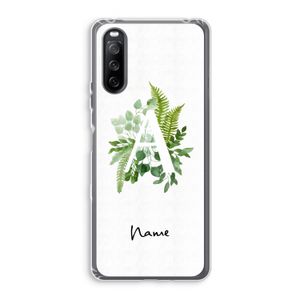 Green Brush: Sony Xperia 10 III Transparant Hoesje
