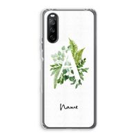 Green Brush: Sony Xperia 10 III Transparant Hoesje