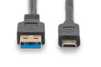 Digitus DB-300146-010-S USB-kabel 1 m USB 3.2 Gen 2 (3.1 Gen 2) USB C USB A Zwart - thumbnail