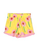 Stella McCartney Kids short volanté à fleurs - Jaune - thumbnail