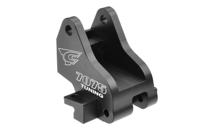 Team Corally - Chassis Brace Holder - Shock Tower Stiffener - Rear - Swiss Made 7075 T6 - Black - Made in Italy - 1 pc - thumbnail