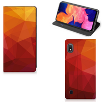 Stand Case voor Samsung Galaxy A10 Polygon Red - thumbnail