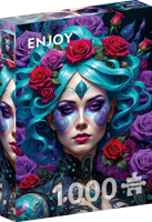 Gothic Flowers Portrait Puzzel 1000 Stukjes