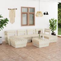 7-delige Loungeset pallet geïmpregneerd vurenhout