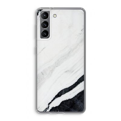 Elegante marmer: Samsung Galaxy S21 Transparant Hoesje