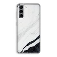 Elegante marmer: Samsung Galaxy S21 Transparant Hoesje