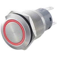 TRU COMPONENTS 701311 LAS1-AGQ-22E, RD Vandalismebestendige druktoets 250 V/AC 5 A 2x aan/(aan) Moment Rood IP67 1 stuk(s)