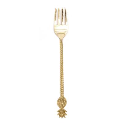 Gouden Pineapple Vork - 22cm