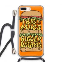 Big Macs Bigger Dreams: iPhone 7 PLUS Transparant Hoesje met koord