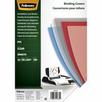 Fellowes omslagen, ft A4, PVC, 180 micron, pak van 100 stuks, transparant