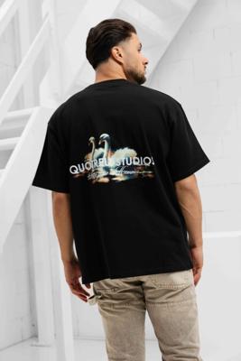 Quotrell Swan T-Shirt Heren Zwart/Wit - Maat XS - Kleur: Zwart | Soccerfanshop