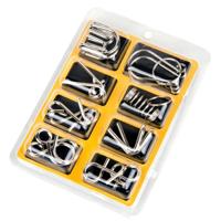 8 stuks/set Metal Puzzle Toy Intelligence gesp voor kinderen onderwijs ontwikkelings speelgoed