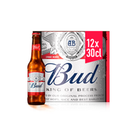 Bud Pils Bier Flessen 12 x 30 cl bij Jumbo