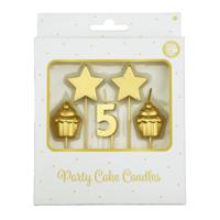 Paperdreams Party Cake Candles - 5 Jaar - thumbnail