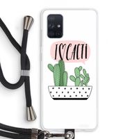 I love cacti: Samsung Galaxy A71 Transparant Hoesje met koord
