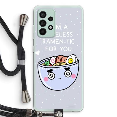 I'm A Hopeless Ramen-Tic For You: Samsung Galaxy A52s 5G Transparant Hoesje met koord