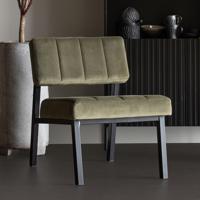 WOOOD Fauteuil Kaja Velvet - Groen