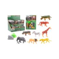 Wilde dieren speelset 10-delig op kaart Wilde dieren speelset 10-delig op kaart