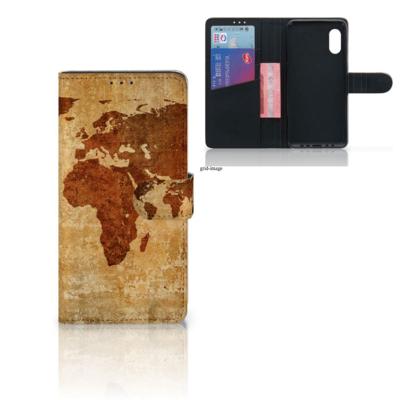 Samsung Xcover Pro | Flip Cover | Wereldkaart