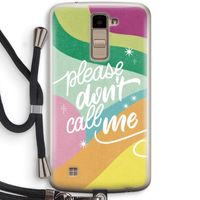 Don't call: LG K10 (2016) Transparant Hoesje met koord
