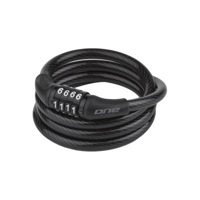 One kabelcijferslot 8100 8mm/100cm black/grey