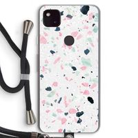 Terrazzo N°3: Pixel 4a 5G Transparant Hoesje met koord