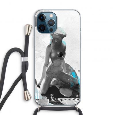 I will not feel a thing: iPhone 12 Pro Transparant Hoesje met koord