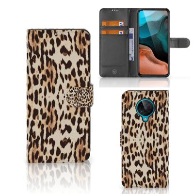 Xiaomi Poco F2 Pro | Telefoonhoesje | Met pasjeshouder | Leopard