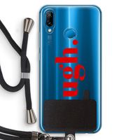 Ugh: Huawei P20 Lite Transparant Hoesje met koord