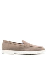 Doucal's mocassins en daim à entaille penny - Gris