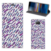 Sony Xperia 10 Plus | Hoesje met Magneet | Feathers Color
