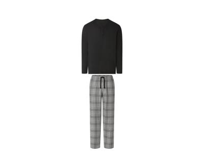 esmara Men Heren pyjama (Zwart/grijs, XXL)