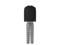 esmara Men Heren pyjama (Zwart/grijs, XXL)